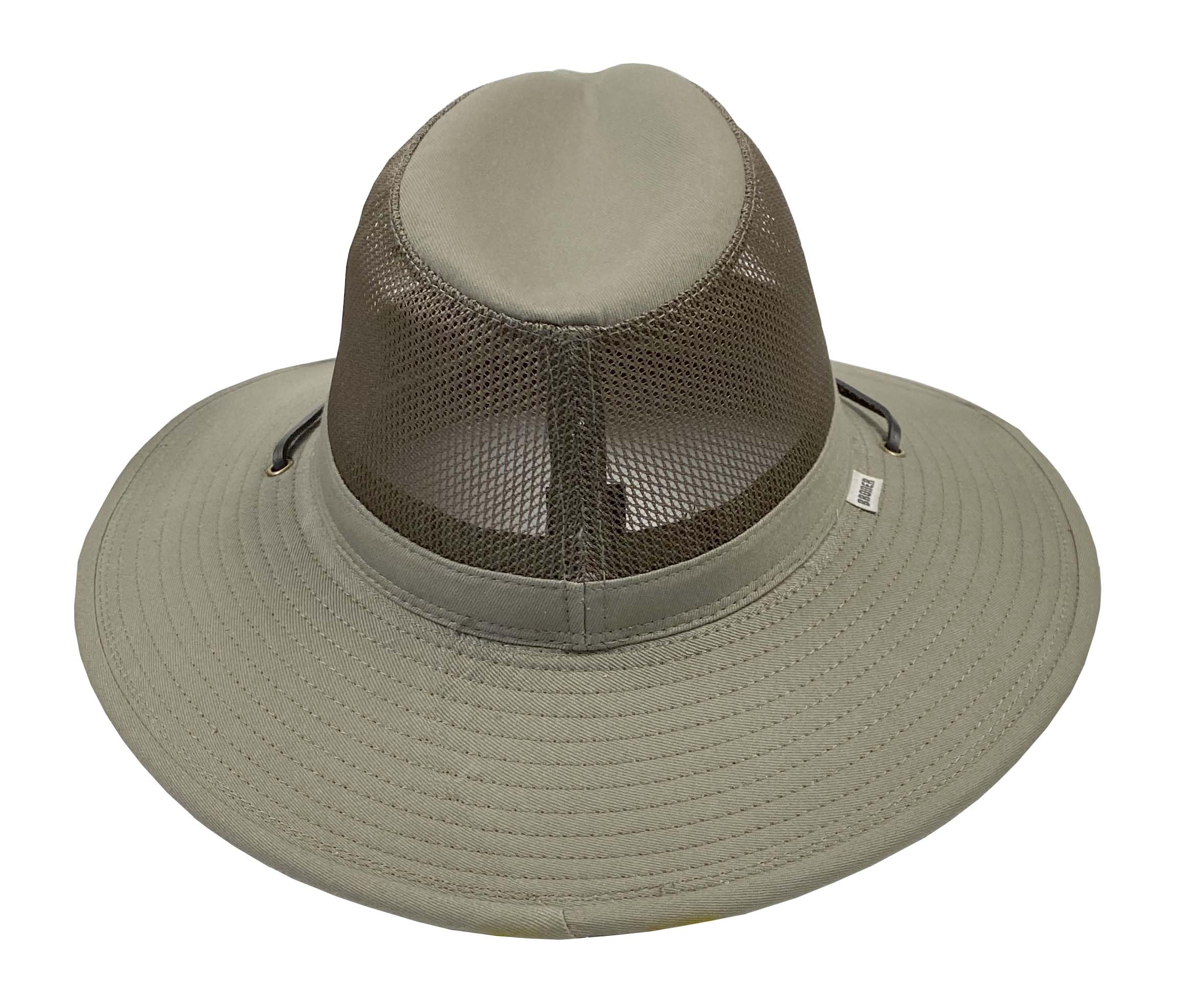 Broner Solarweave Breezer Hat for Men - Mesh Crown & Chinstrap for Outdoor Activities