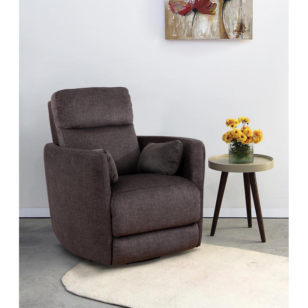 IFDC IF 6341 Fabric Swivel Recliner Chair with Sliding Base - Adjustable Ergonomic Office Chair for Home, Living Room, and Workspace Comfort