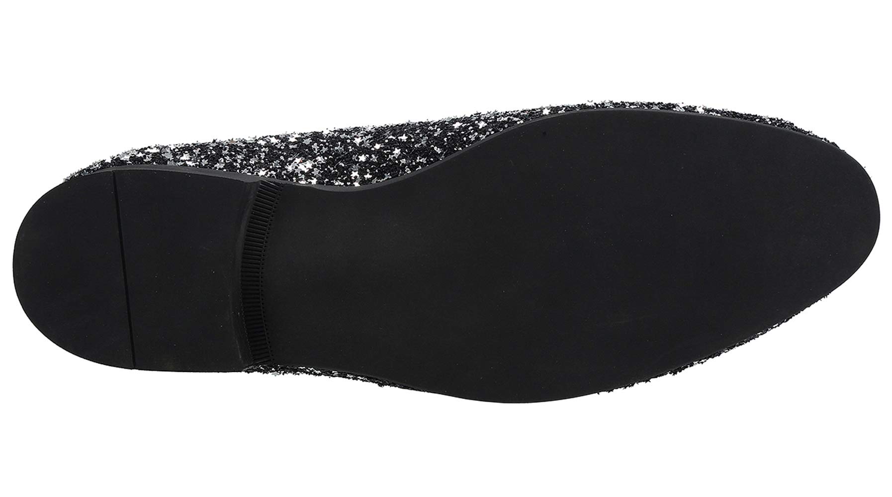 Santimon Men's Slip-On Loafers with Metallic Sequins - Glitter Dress Shoes for Nightclub, Wedding & Prom - Comfortable Luxury Loafers for Formal Events & Evening Parties