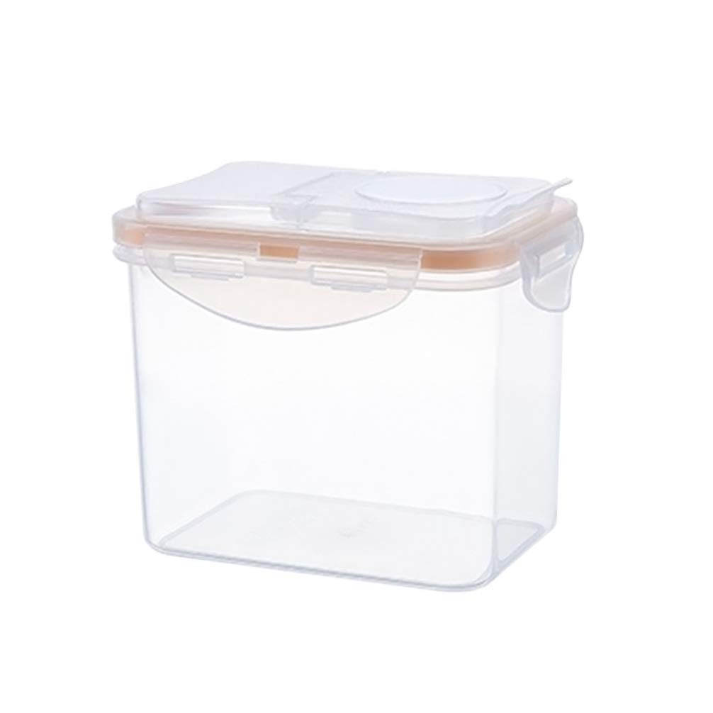 Yardwe 1 Liter Airtight Food Storage Container - Plastic Cereal Organizer for Rice, Flour & Dry Goods | Kitchen Pantry Organization | Perfect for Meal Prep & Bulk Food Storage