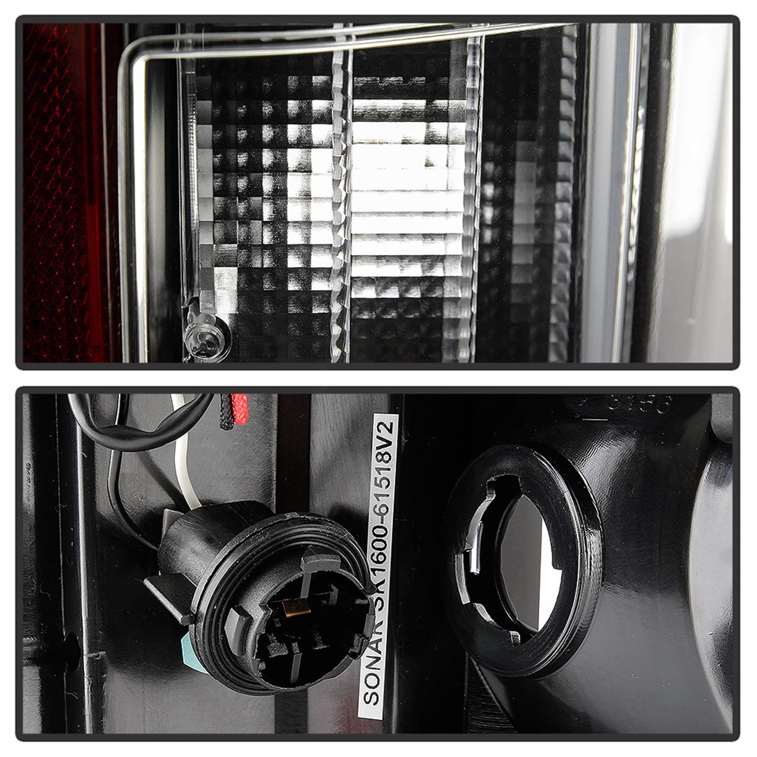 Spyder 5085955 LED Tail Lights for Ford F150 2018-2019 - Black Light Bar (Excludes Rear Blind Spot Sensor Models) - Perfect for Off-Roading & Night Driving
