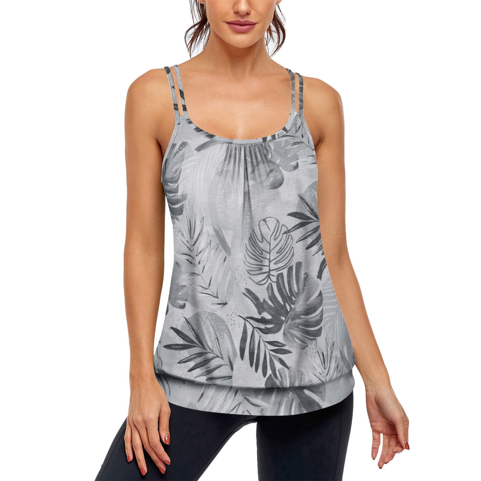 Women's Casual Workout Tank Tops - Sleeveless Loose Fit Scoop Neck Summer Tops | Gym, Yoga, Running & Beach Wear