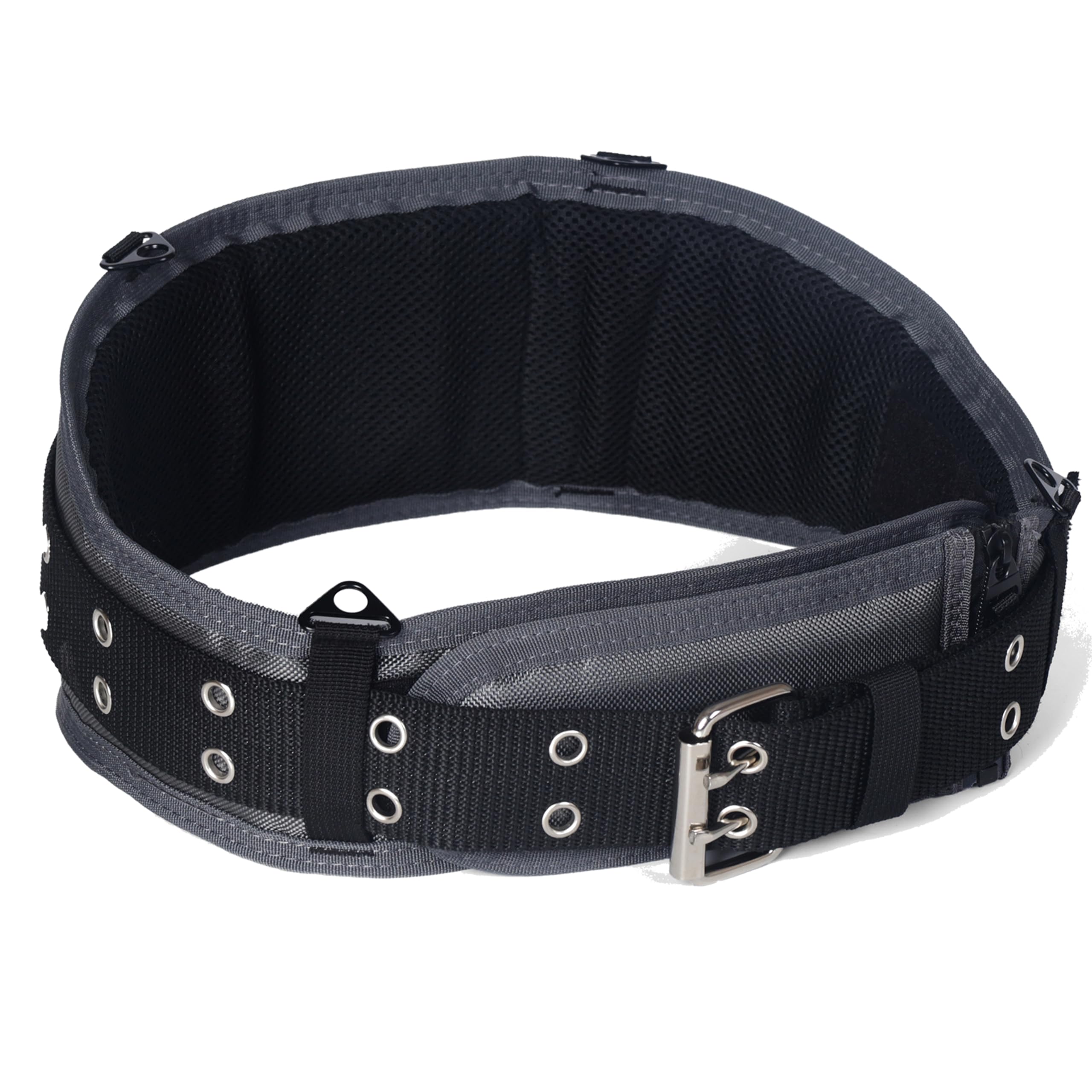 Heavy Duty Tool Belt for Men with Suspenders & Magnetic Pouch - Durable Construction & Carpenter Work Belt for Builders, Electricians & DIY Projects
