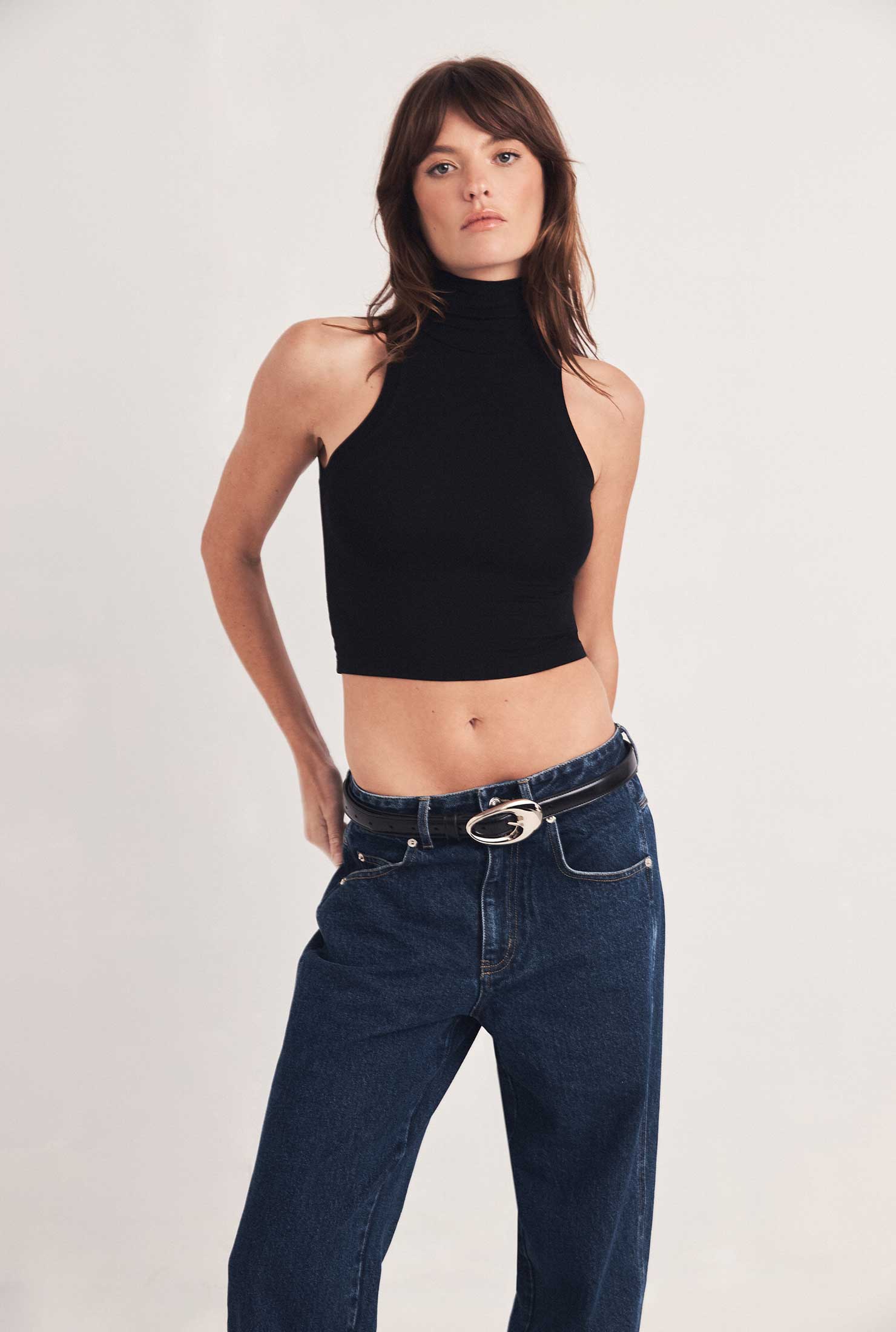 The Olsen Black Top - Stylish Women's Casual Shirt for Everyday Wear | Perfect for Office, Outings & Date Nights