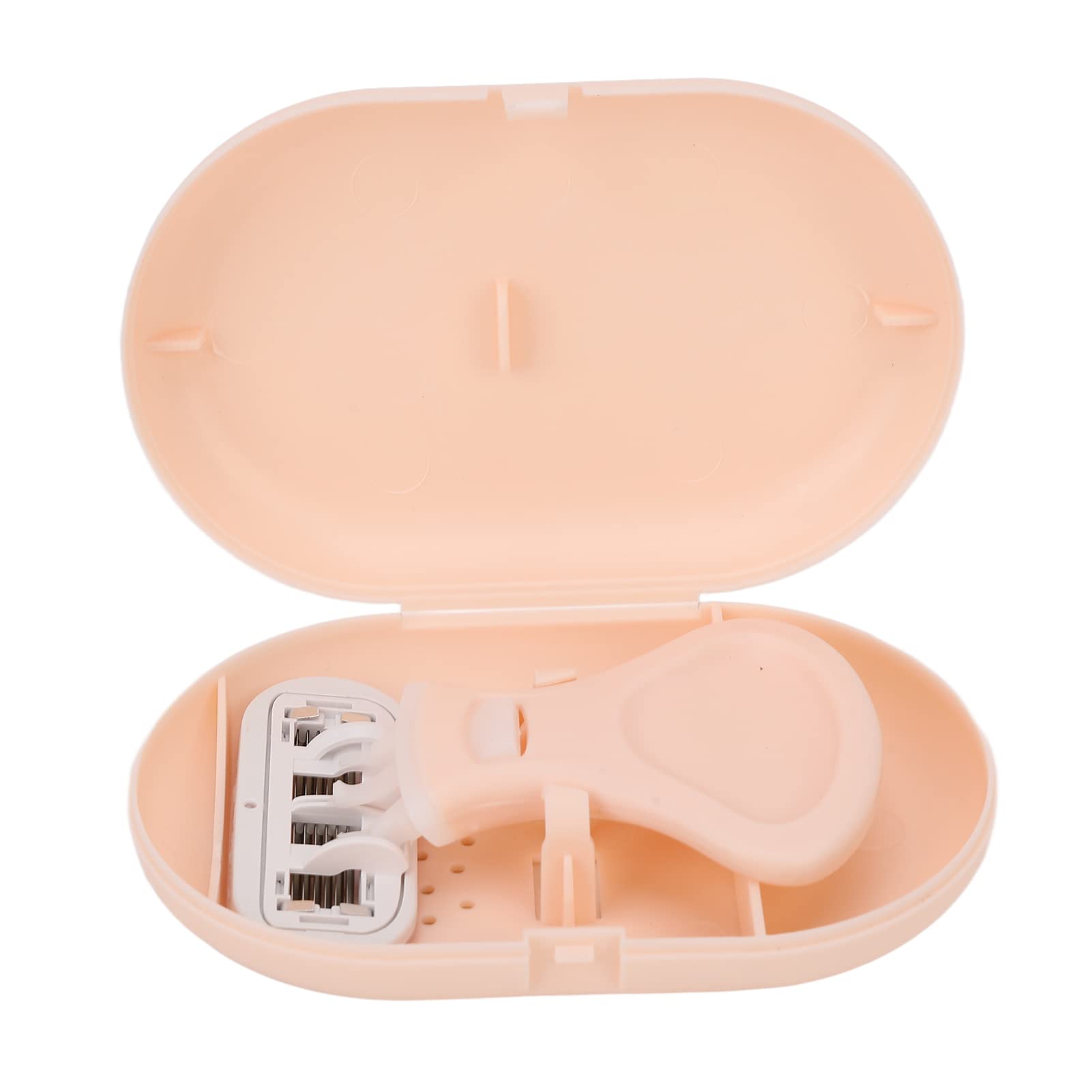 Mini Manual Razor Hair Remover for Women - 6 Layer Pink Razors for Smooth Armpit, Leg & Beard Hair Removal | Portable Travel Shaver for Home & Gym Use