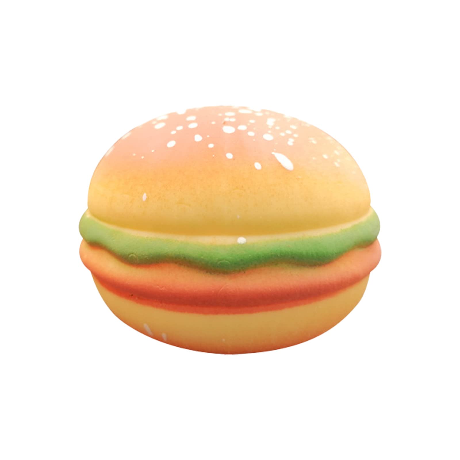 QQtangYA Stress Relief Hamburger Squeeze Toy - High Elasticity, Skin-Friendly Slow Extrusion Decompression Ball for Adults & Kids (Yellow) - Perfect for Office, Home & Classroom Anxiety Relief