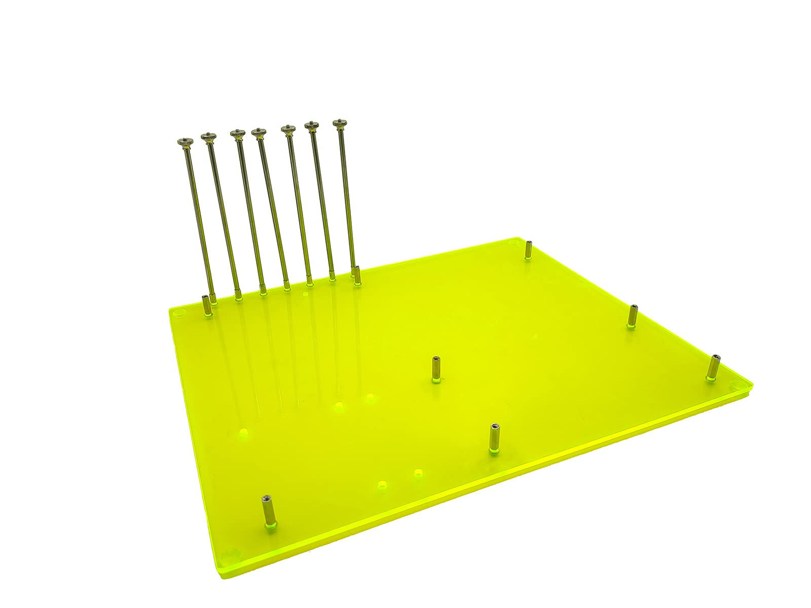 ATX PC Open Frame Test Bench - Motherboard Tester & Overclocking Case for DIY Computer Mods - Fluorescent Green Chassis - Perfect for PC Builders, Tech Enthusiasts & Hardware Testing Labs
