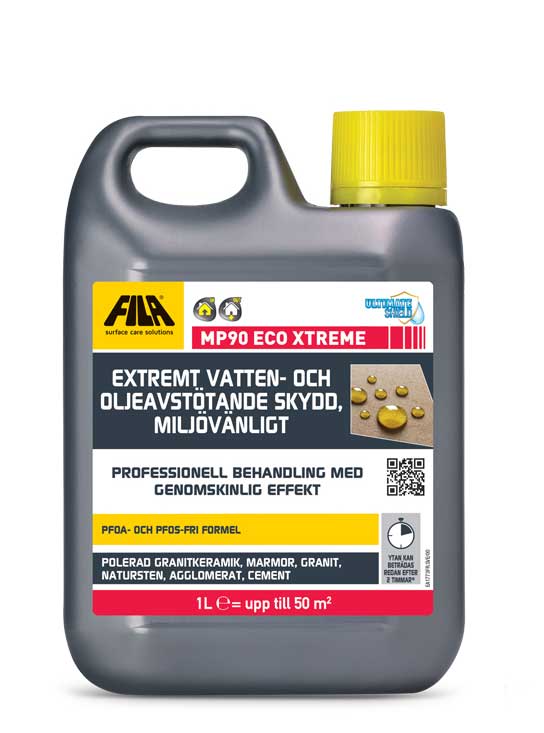 Fila MP90 Eco Xtreme 1L Waterproof Impregnation for Outdoor Gear - Protect Shoes, Jackets & Backpacks from Rain & Stains | Ideal for Hiking, Camping & Winter Sports