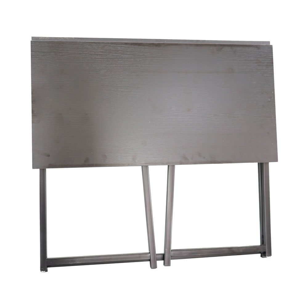 Foldable Computer Desk for Home Office - Space Saving Collapsible Laptop Desk with Sturdy Metal Frame (Black) - Perfect for Small Spaces, Apartments & Dorm Rooms