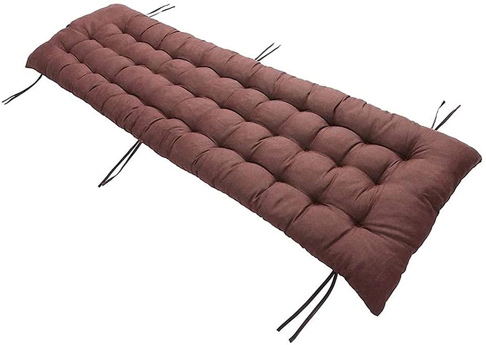 Outdoor Bench Cushion with Ties - Waterproof Washable Cotton Loveseat Cushion for Patio Furniture, Non-Slip Garden Chair Back Cushion for Bench, Settee & Pallet Couch - Perfect for Backyard, Deck & Poolside Relaxation