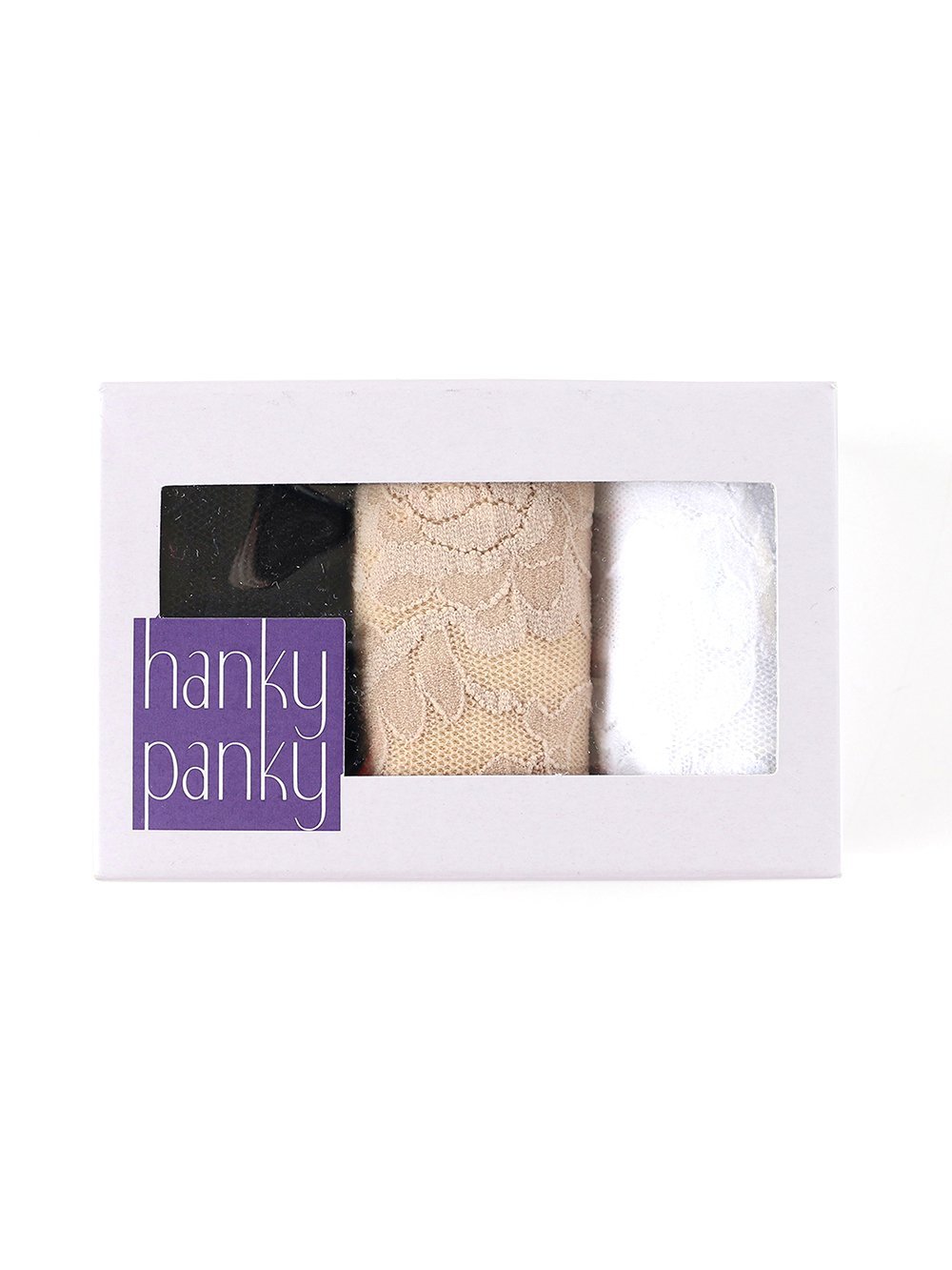 Hanky Panky 3-Pack Stretch Lace Low Rise Thongs for Women - Soft Comfortable Underwear for Everyday Wear & Special Occasions