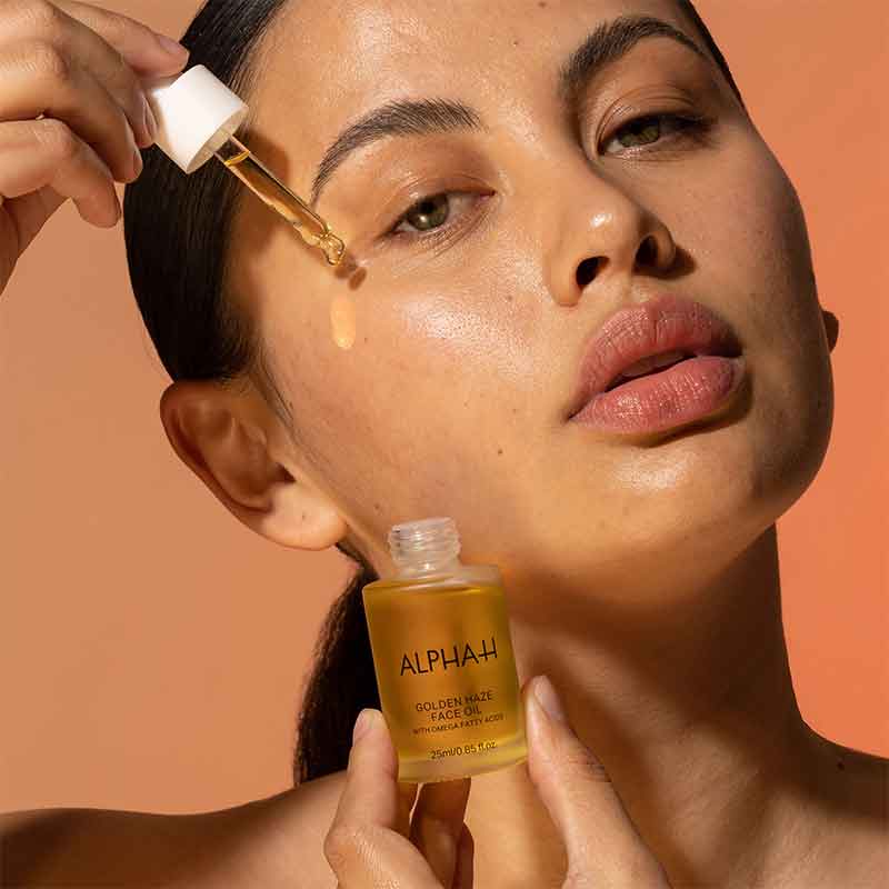 Alpha H Golden Haze Face Oil - Hydrating & Brightening Facial Treatment for Glowing Skin | Perfect for Nighttime Routine & Dry Skin Care