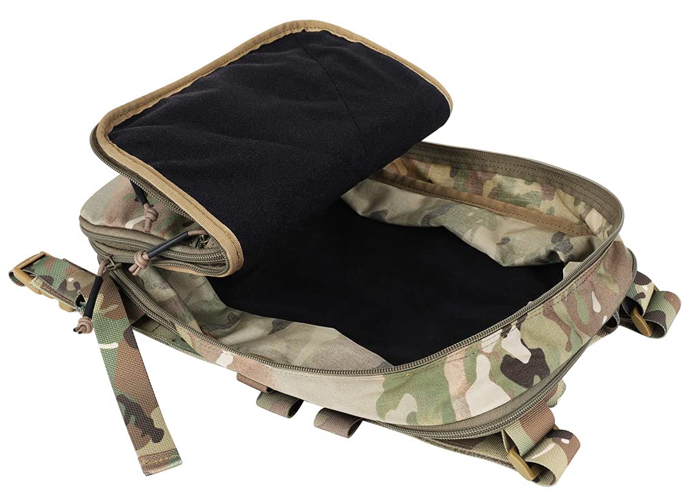 KRYDEX Tactical Expandable MOLLE Backpack - Durable Military Rucksack for Travel, Hiking, Hunting & Outdoor Adventures (Camo) - Perfect for Camping, Airsoft & Emergency Preparedness