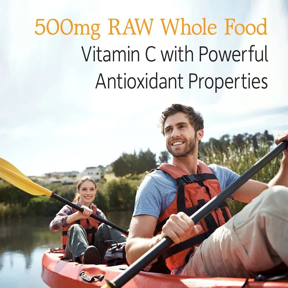 Garden of Life Vitamin Code Raw Vitamin C Supplement - 60 Vegan Capsules for Immune Support, Antioxidant Boost & Skin Health - Perfect for Daily Wellness & Cold Season Defense