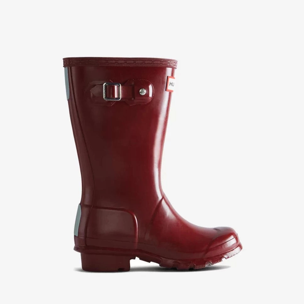 Hunter Original Kids Gloss Rain Boots - Waterproof & Comfortable for Outdoor Play, Puddle Jumping & Rainy Day Adventures