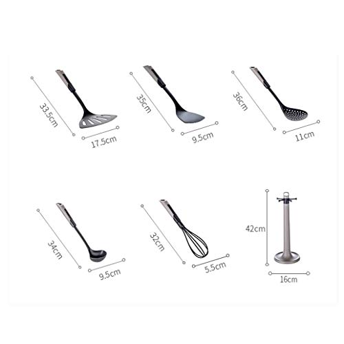 6-Piece Heat-Resistant Non-Stick Kitchen Utensil Set - Spatula, Spoon & Cooking Tools for Frying, Baking & Home Cooking | Durable Cookware Accessories for Everyday Kitchen Use