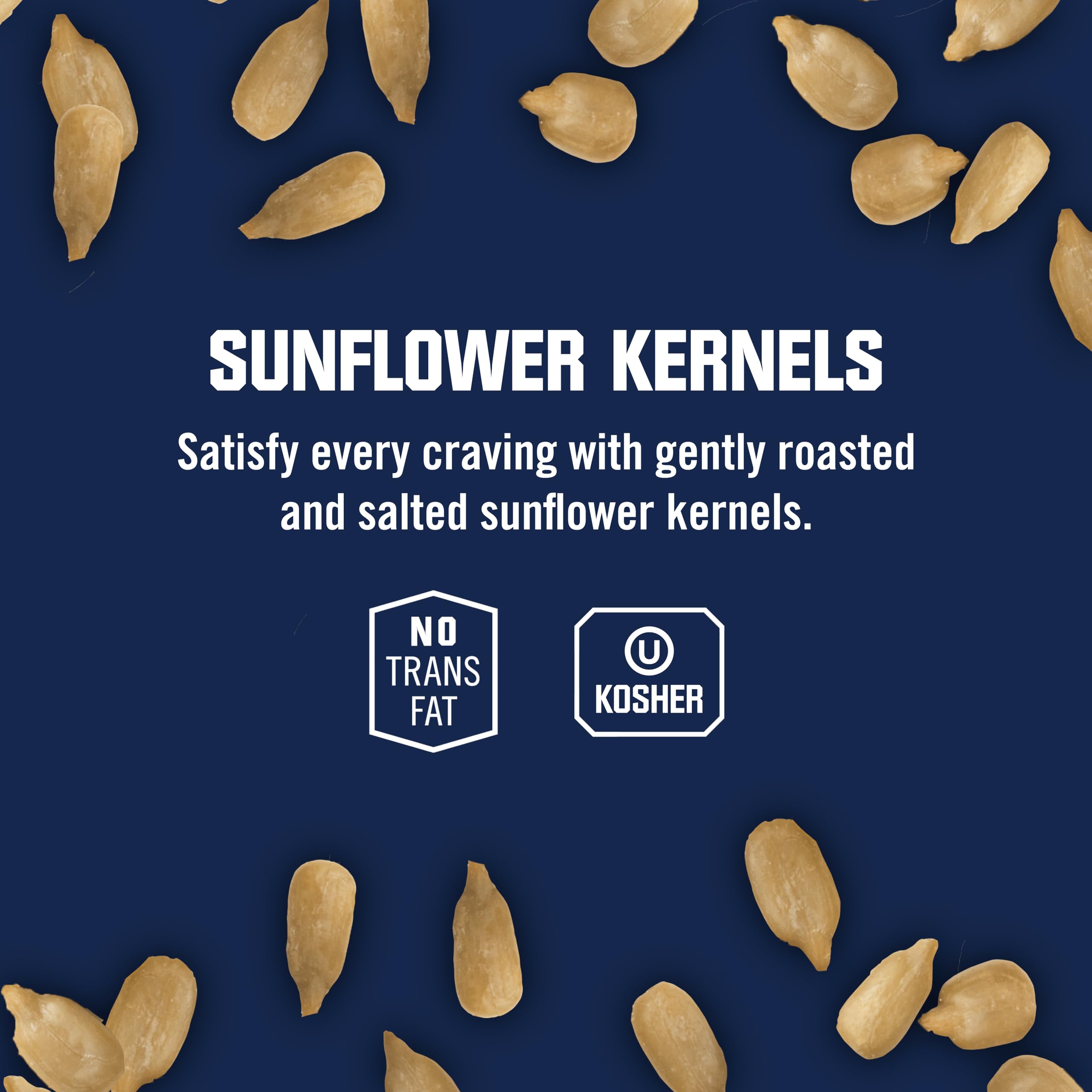 Kar's Nuts Sunflower Kernels - Roasted & Lightly Salted Healthy Snacks - 16oz Resealable Bag (6-Pack) - Perfect for Office, Hiking & Road Trips