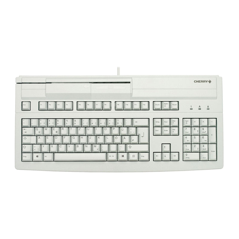 Cherry G80-8000 POS Magnetic Swipe Keyboard - Durable & Reliable for Retail, Hospitality & Office Use