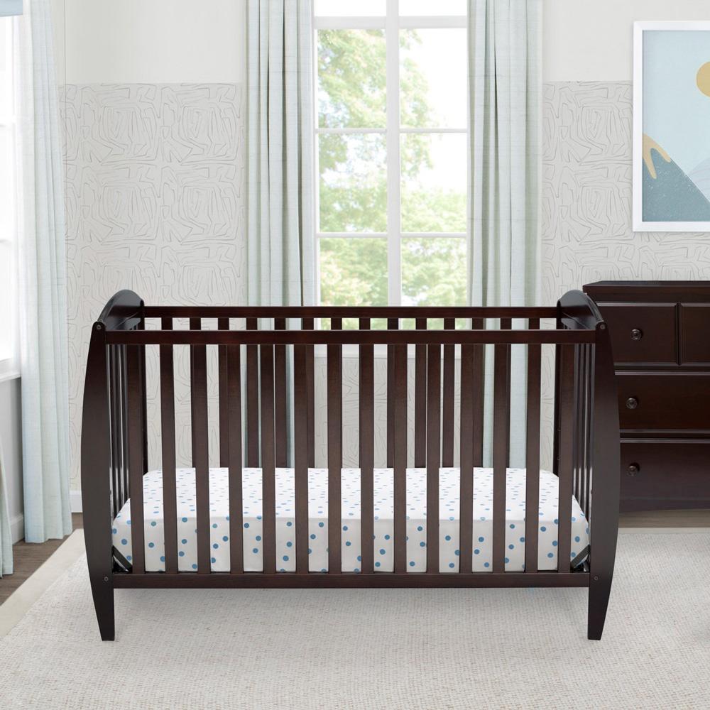 Taylor 4-in-1 Convertible Baby Crib - Converts to Toddler Bed, Daybed & Full-Size Bed | Modern Nursery Furniture for Newborns & Growing Kids | Perfect for Small Spaces & Shared Rooms