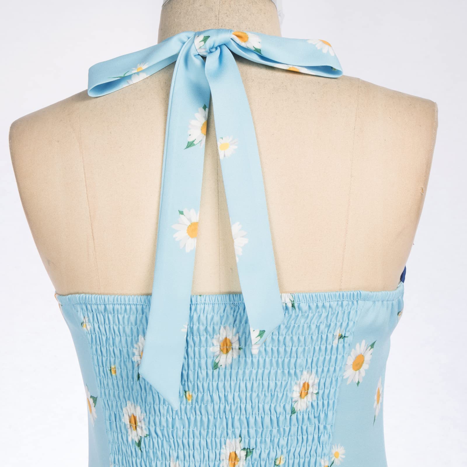 Belle Poque 1950s Vintage Women's Halter Tank Tops - Retro Summer Tops for Casual Wear, Beach Outfits & 50s Themed Parties