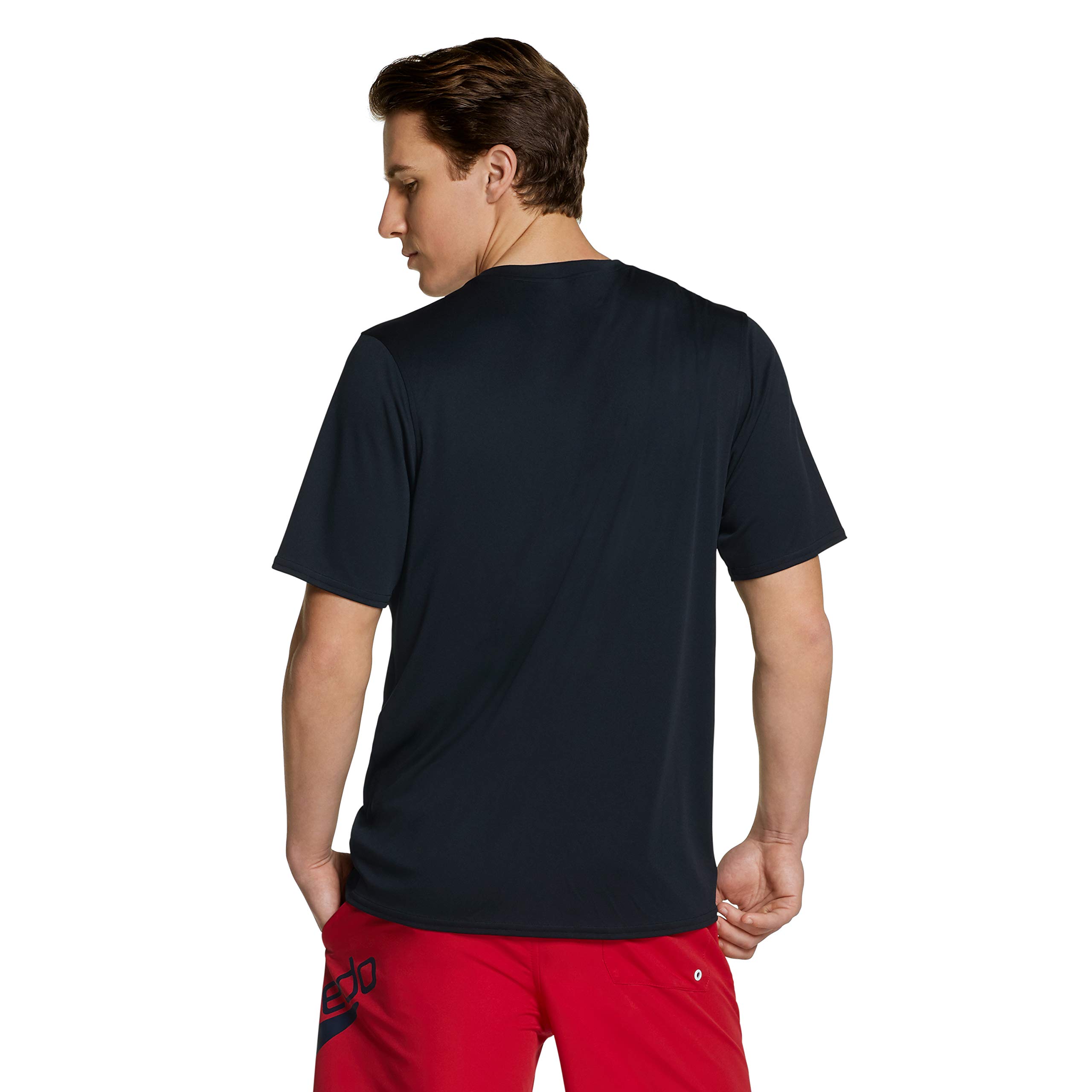 Speedo Women's UV Protection Swim Shirt - Short Sleeve Rash Guard Shirt for Swimming, Surfing & Water Sports | UPF 50+ Sun Protection, Quick Dry & Comfortable Fit