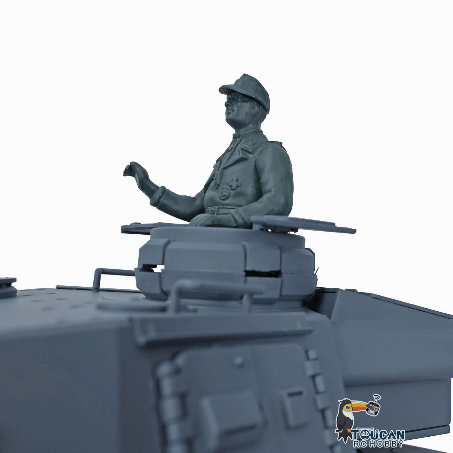Henglong 1/16 Scale 7.0 Radio Control Tank 3859 - German Panzer IV F2 RC Model with 360° Rotating Turret, Steel Gearbox & Infrared Battle System - Perfect for Military Enthusiasts, Collectors and RC Hobbyists