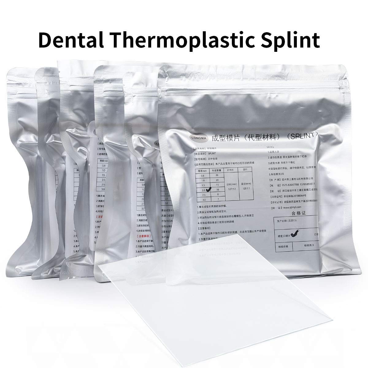 10 Sheets 2.0MM Soft Splint Thermoforming Material for Vacuum Forming Machine - Medical Orthotics & DIY Crafts - Perfect for Hand Splints, Costume Armor & Dental Applications