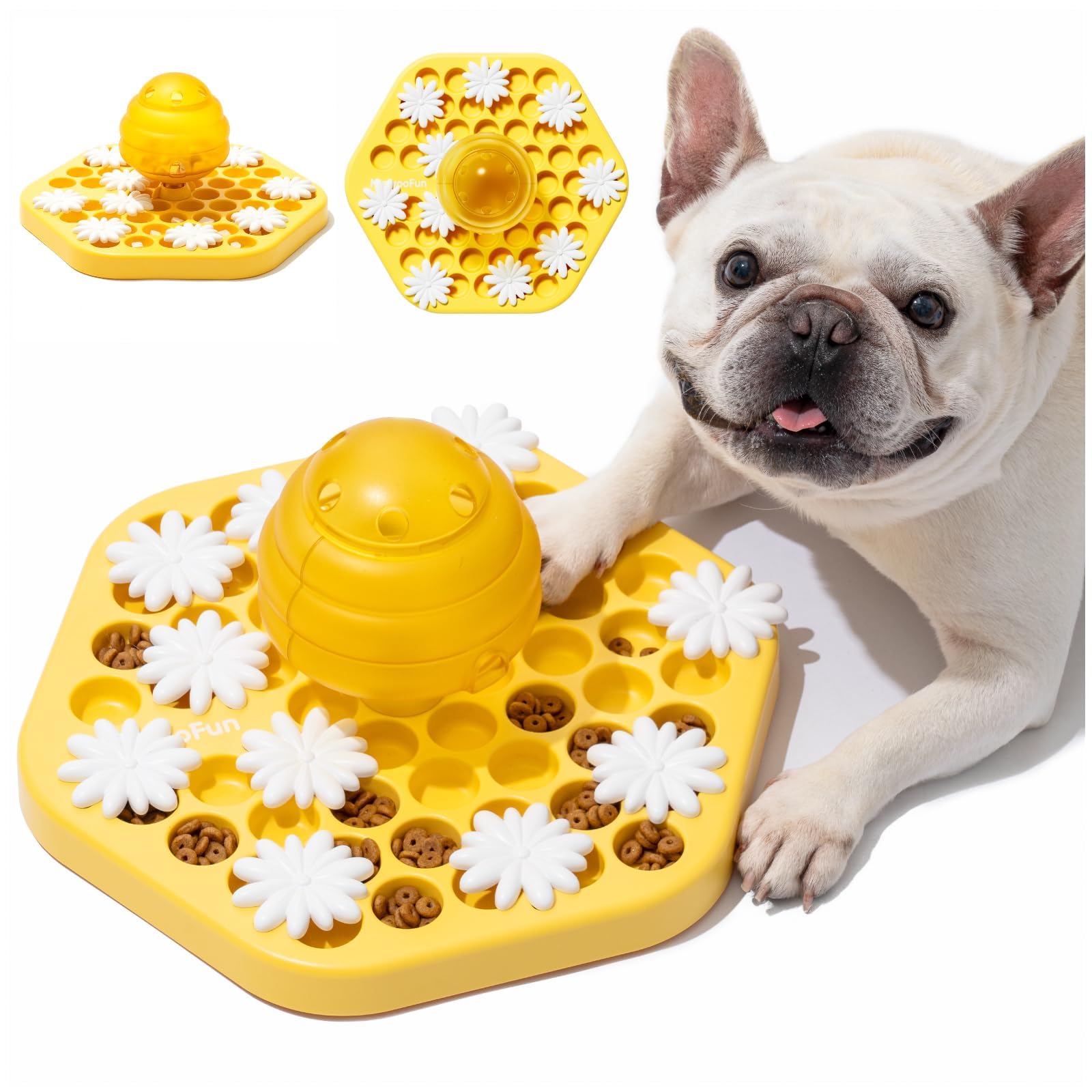 MEWOOFUN Interactive Dog Puzzle Toy for IQ Training & Mental Stimulation - Slow Feeder for Small, Medium & Large Dogs - Treat Dispensing Enrichment Toy for Smart Dogs - Perfect for Indoor Play & Boredom Relief
