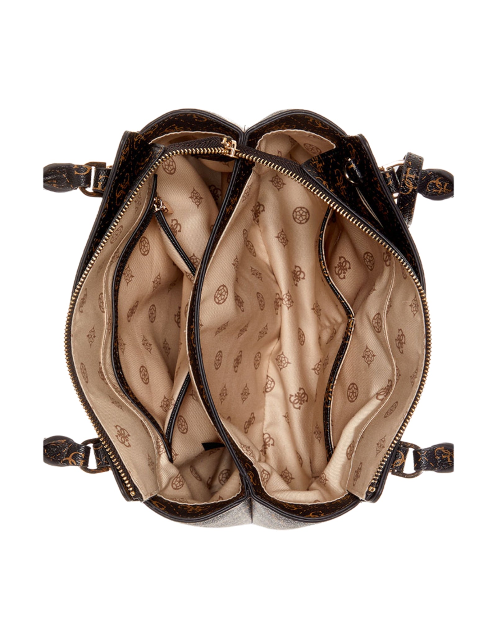 Stylish Brown Logo Daryna Satchel Bag for Women - Fashionable Leather Handbag for Work, Travel & Everyday Use