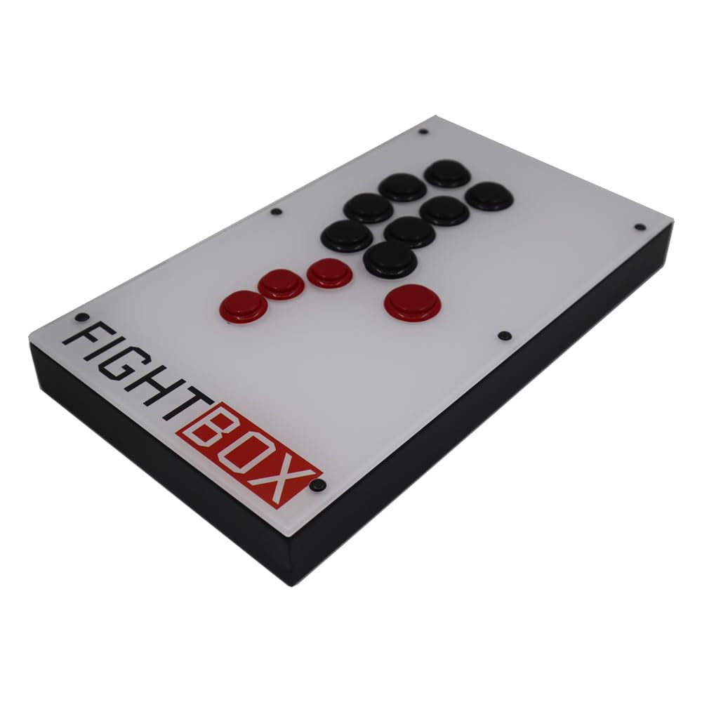 FightBox F9-PC All Button Leverless Arcade Fight Stick Game Controller for PC, PS3, Nintendo Switch - Perfect for Fighting Games, Retro Gaming & Esports Tournaments