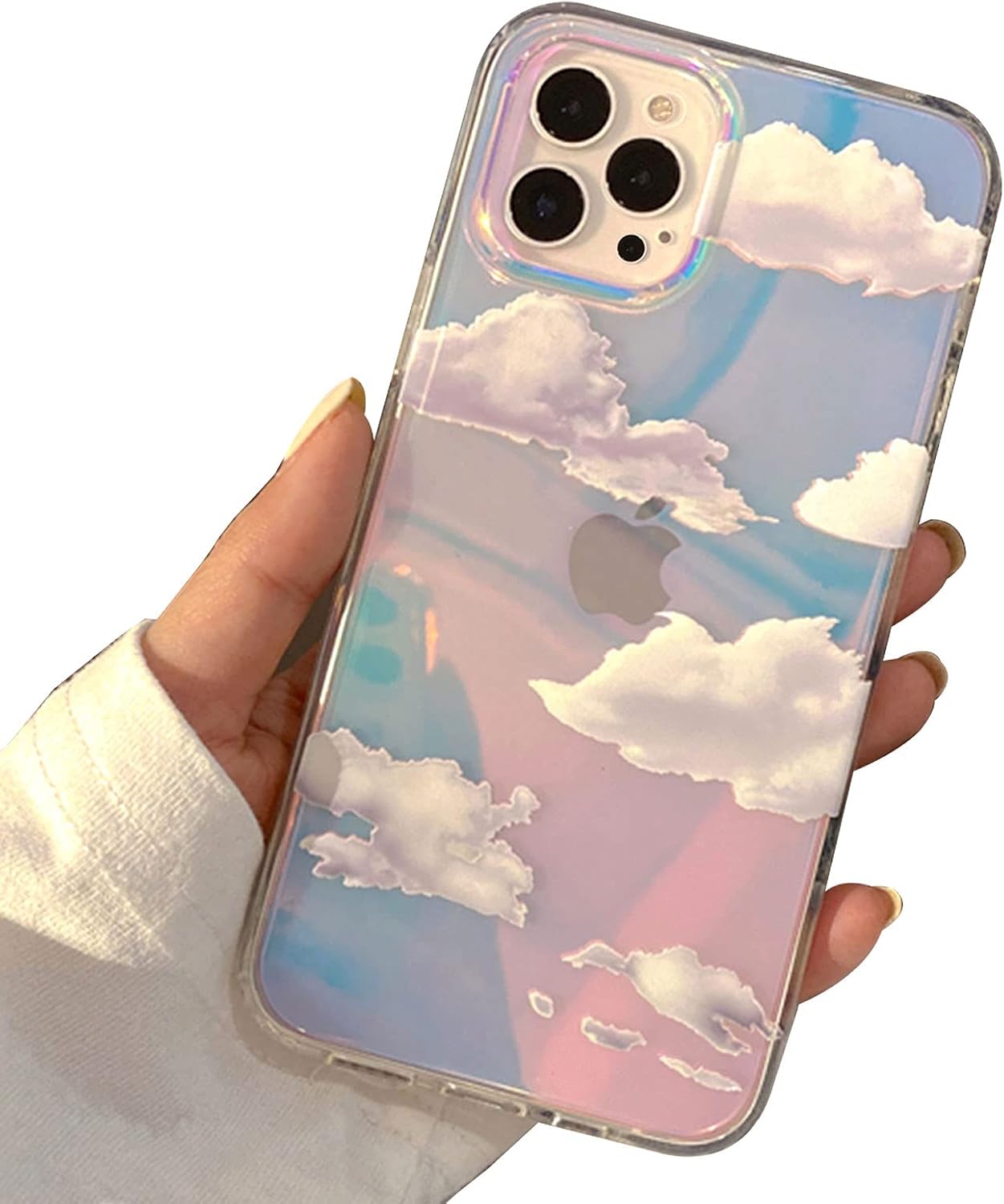Shiny Silver Butterfly iPhone 16 Case - Trendy Cute Slim TPU Shockproof Protective Cover for Women Girls | Perfect for Everyday Use, School, Work & Travel