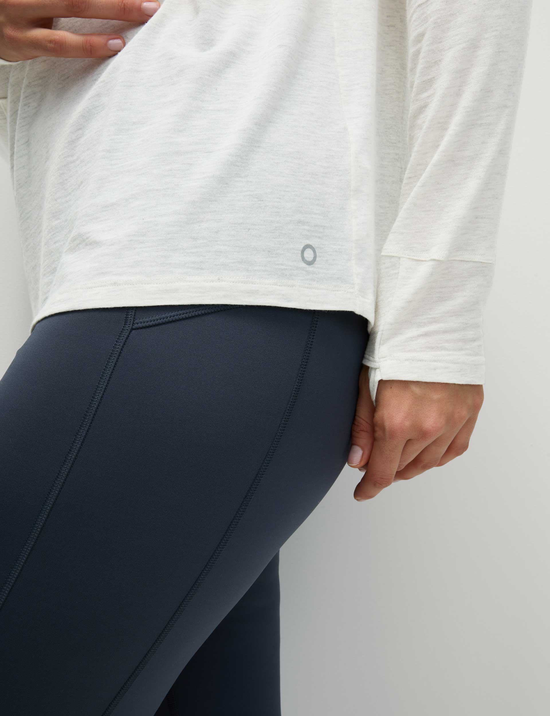 Merino Wool Crew Neck Walking Top for Women - Soft & Breathable Ivory Base Layer for Hiking, Running & Outdoor Activities