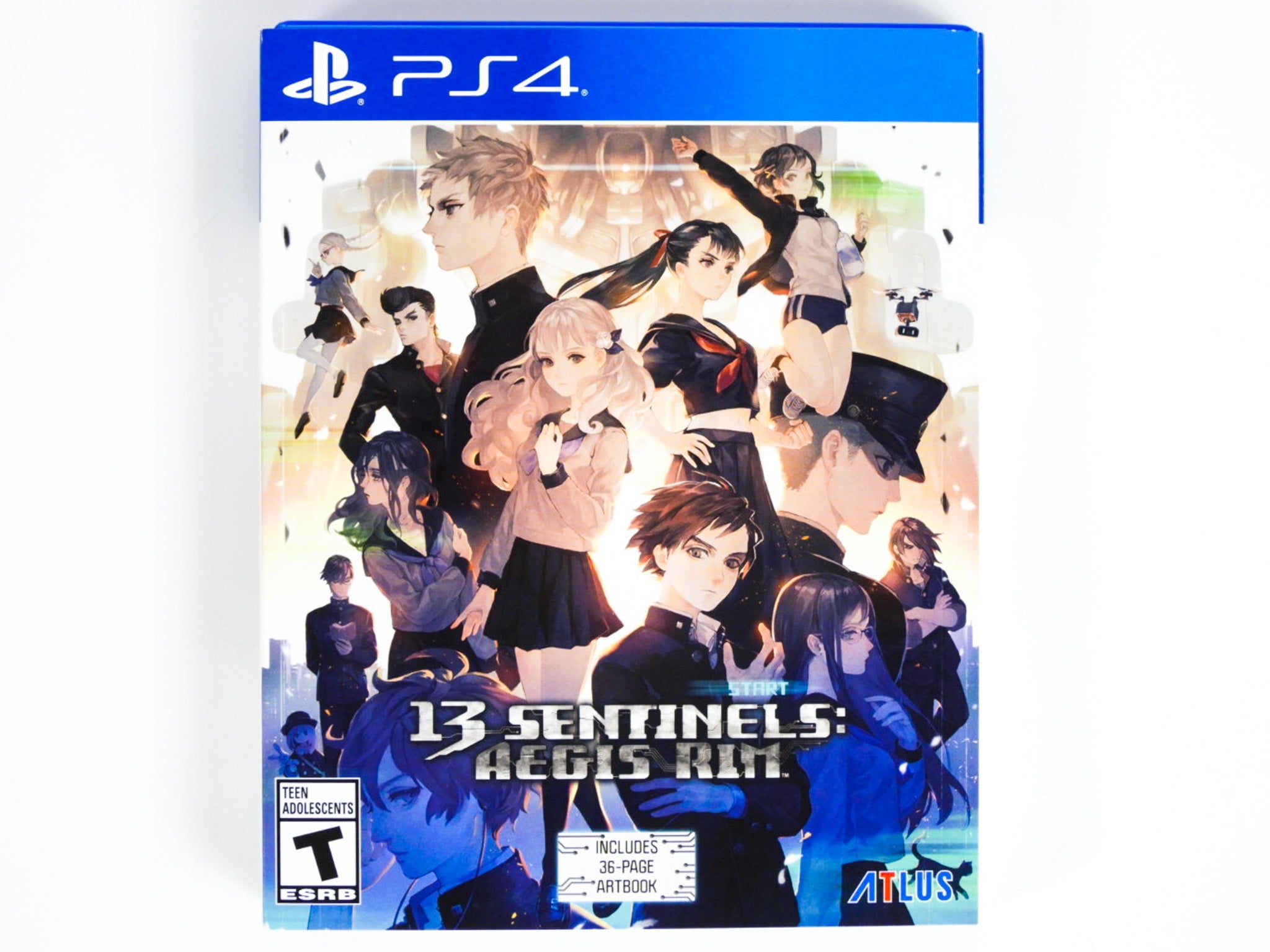 13 Sentinels: Aegis Rim - PlayStation 4 Game with Exclusive Artbook Bundle | Complete in Box (CIB) | Sci-Fi Visual Novel Adventure for PS4 Gamers & Anime Fans