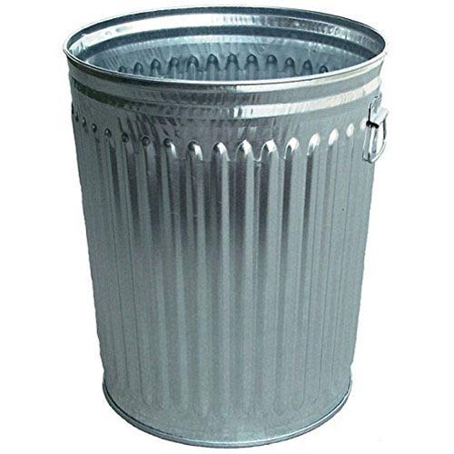 Witt Industries WHD24C 24 Gallon Heavy Duty Galvanized Garbage Can - Durable Outdoor Trash Bin for Home, Garage & Commercial Use
