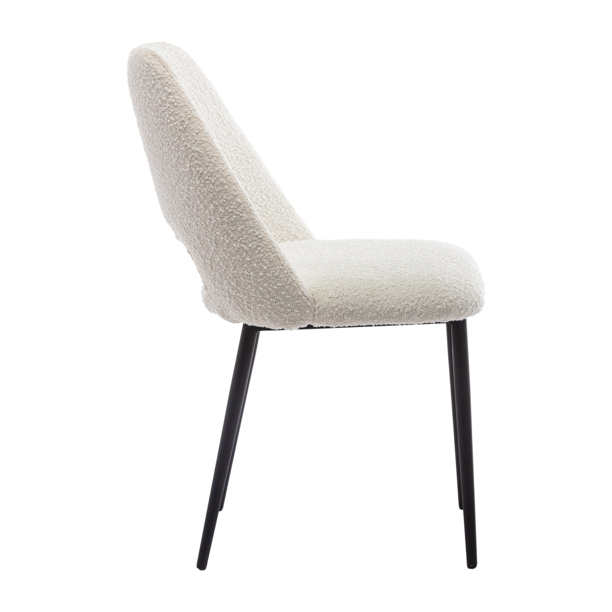 Belmont Boucle Dining Chair - Modern Upholstered Accent Chair for Kitchen, Dining Room & Office - Comfortable & Stylish Seating Solution