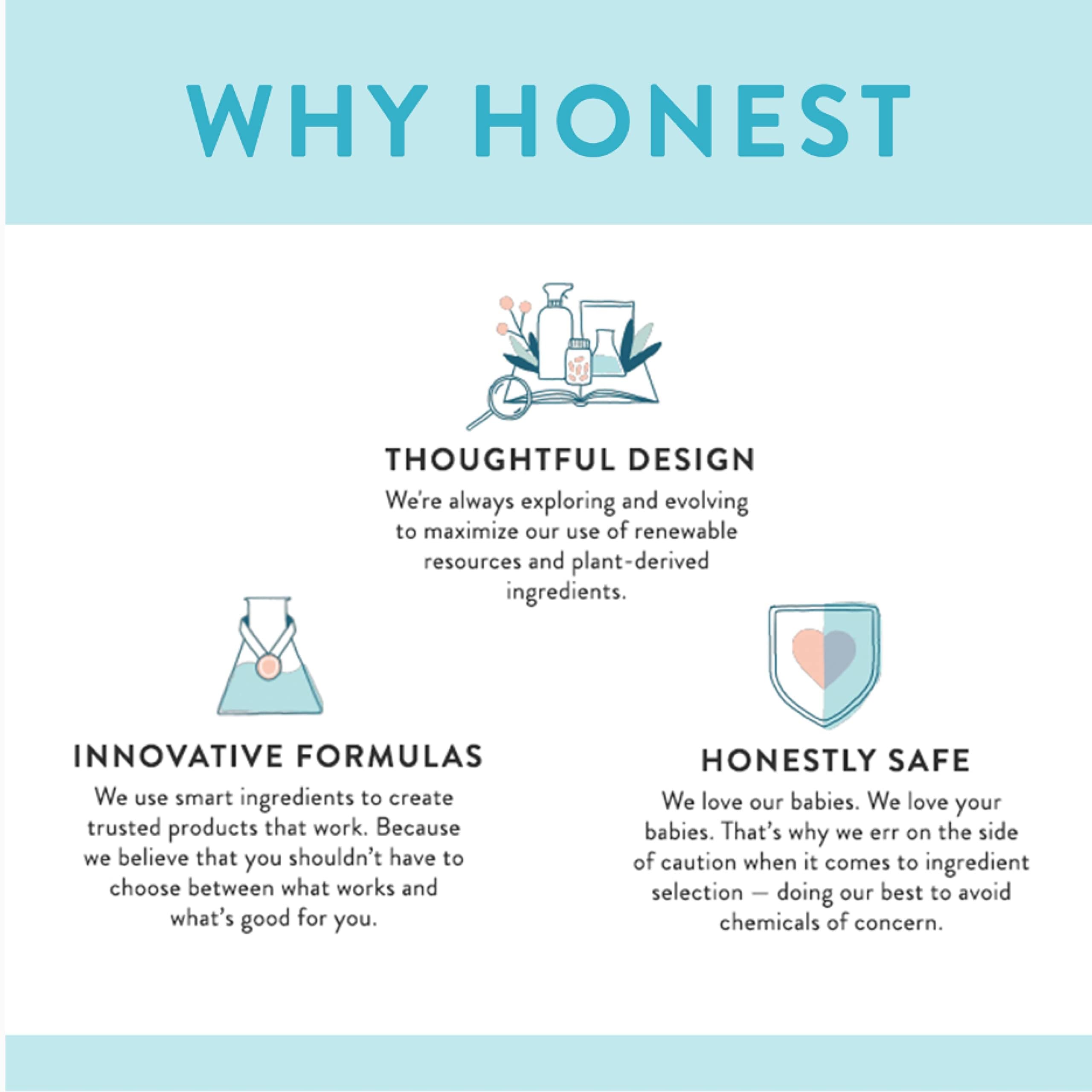 The Honest Company Clean Conscious Plant-Based Diapers - Size 6 (35+ lbs), 44 Count | Eco-Friendly, Hypoallergenic, Chlorine-Free | Perfect for Overnight Protection & Sensitive Skin Babies
