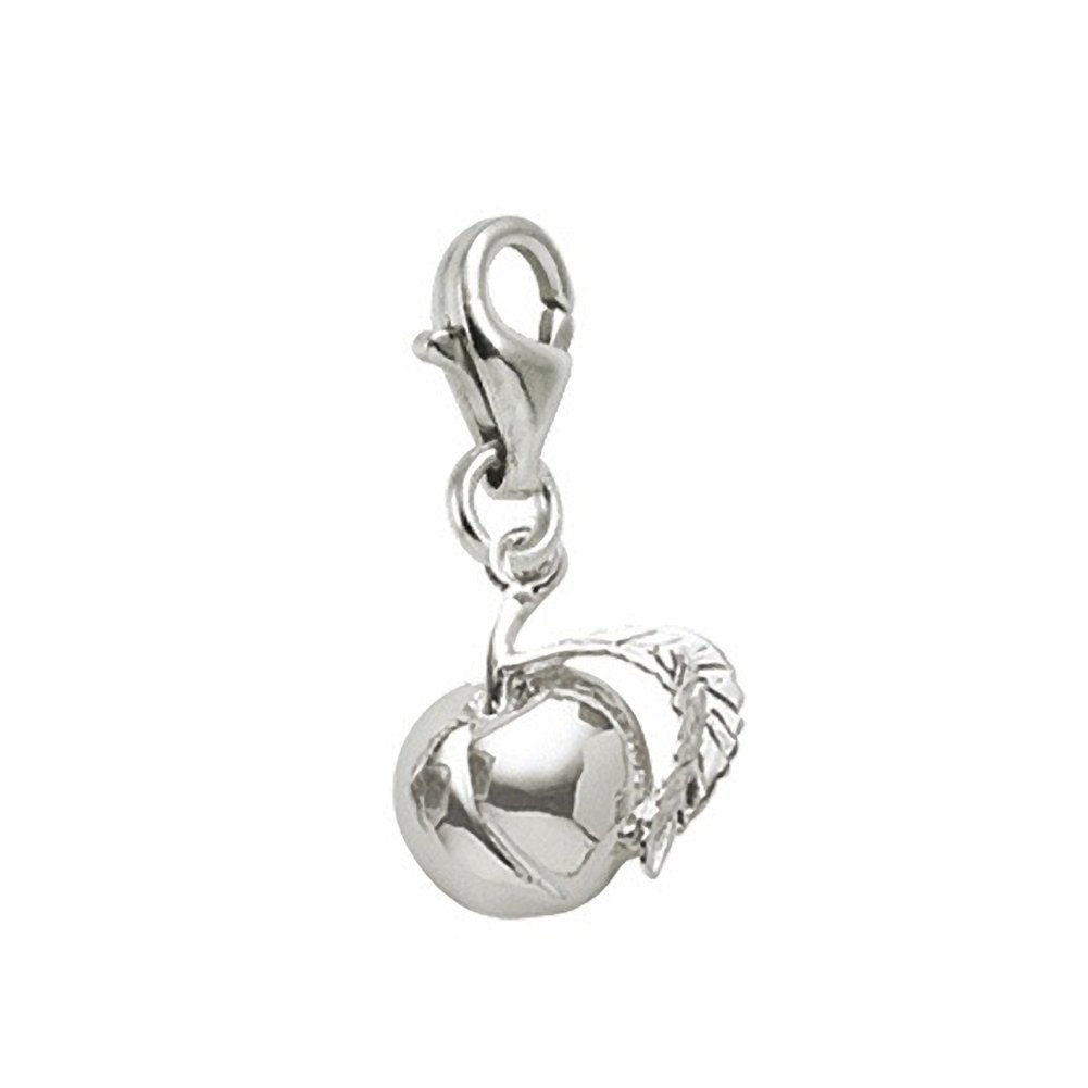 Peach Charm with Lobster Claw Clasp - Dainty Jewelry Charm for Bracelets & Necklaces - Perfect for DIY Jewelry Making and Gift Giving