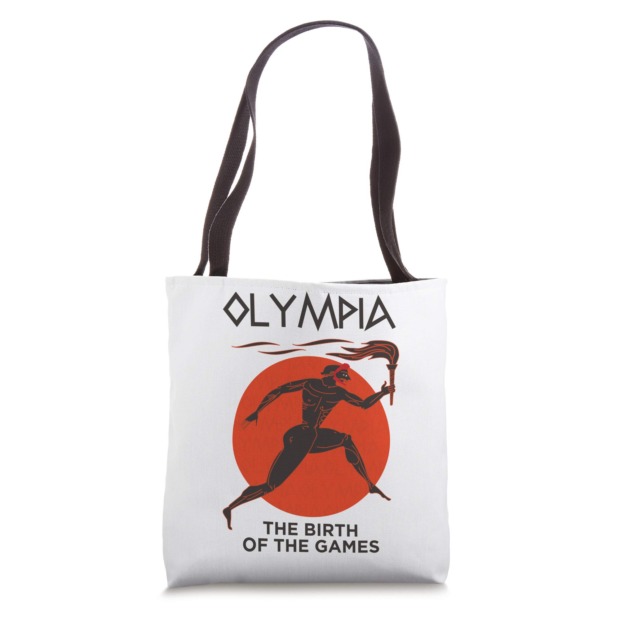 Olympia - The Birth of the Games Tote Bag | Vintage Greek Mythology Inspired Canvas Shopper | Perfect for Gym, Beach & Grocery Shopping