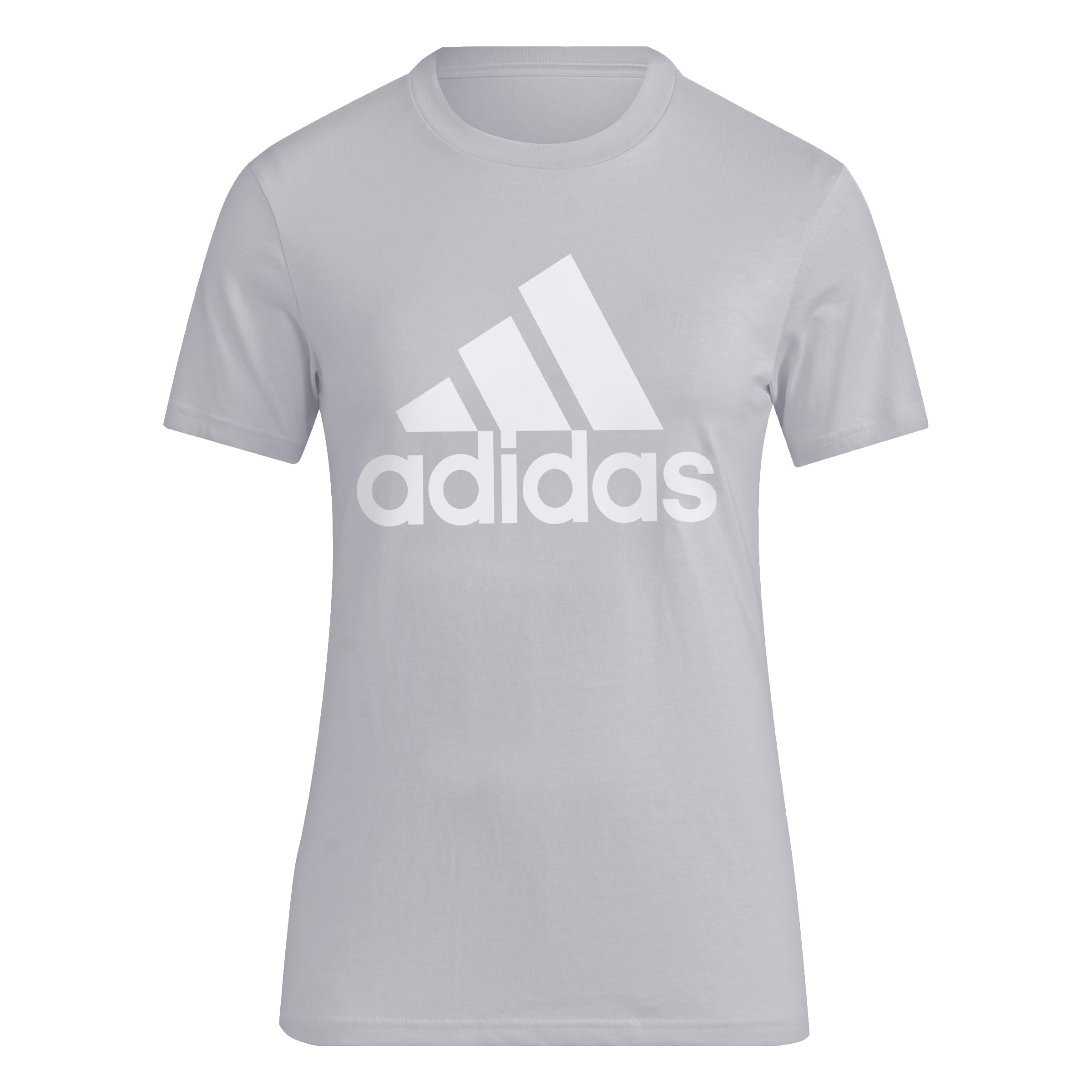adidas Women's Essential Logo Loungewear T-Shirt - Soft Cotton Comfort for Casual Wear, Home Relaxation & Athleisure Outfits