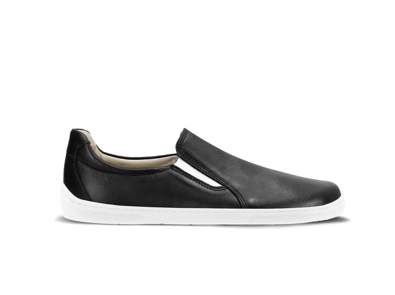 Barefoot Sneakers for Men & Women - Be Lenka Eazy Neo Minimalist Shoes in Black & White - Lightweight & Flexible for Running, Walking & Everyday Comfort