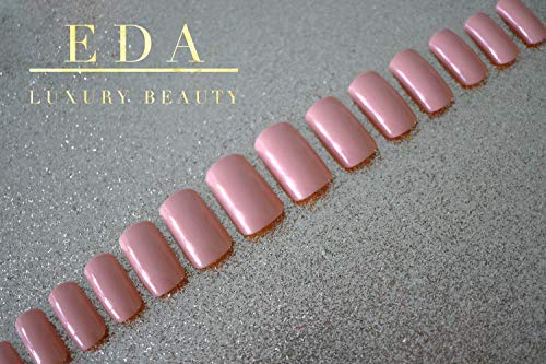 Luxury Press On Nails Kit - Natural Nude Pink Acrylic Tips for Parties & Events