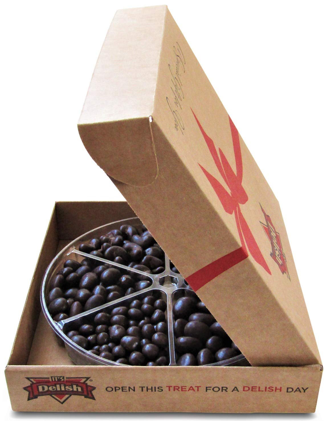 Premium Holiday Chocolate Nuts & Fruit Gift Tray - 6 Piece Assortment | Christmas, New Year, Valentine's Day, Anniversary, Mother's Day & Father's Day Gift | Perfect for Family Parties, Corporate Events & Thoughtful Gifting