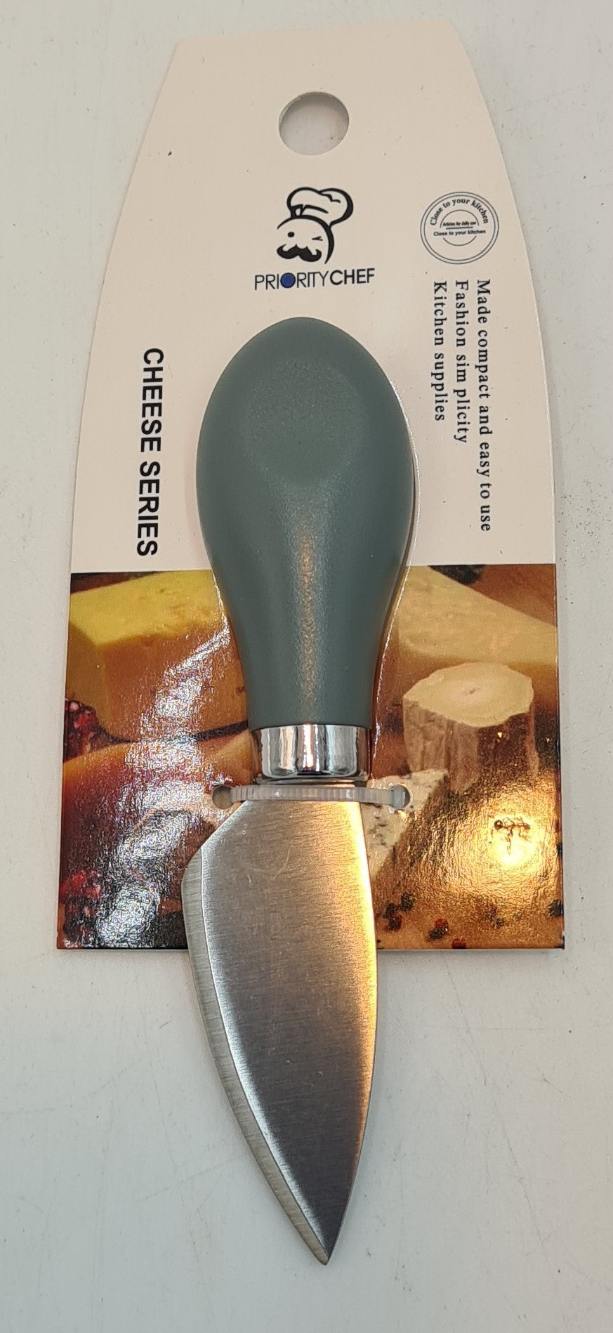 4.75x1 Stainless Steel Cheese Knife - Single Piece for Cheese Platter, Charcuterie Board & Gourmet Food Serving | Perfect for Parties, Wine Tasting & Entertaining