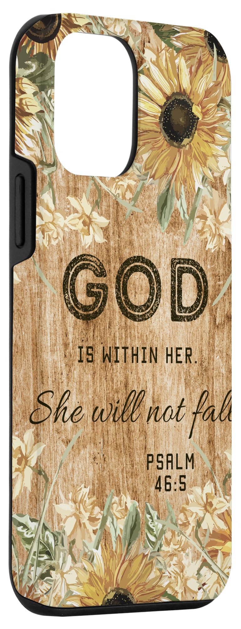 iPhone 12 Mini Wood Floral Christian Phone Case - 