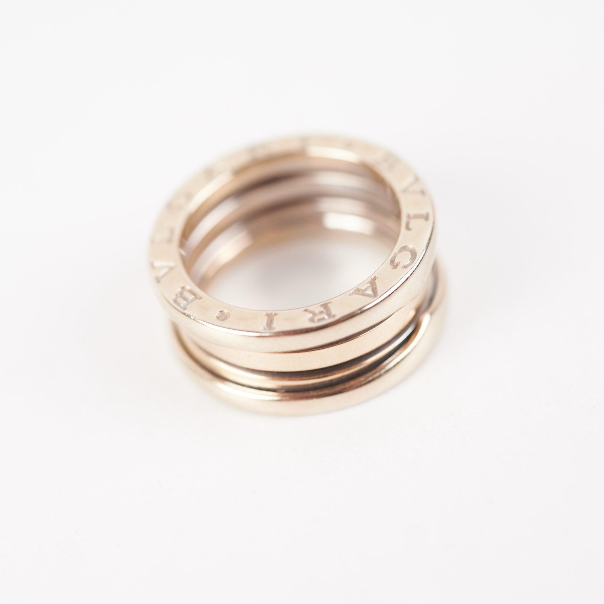 Bvlgari B.Zero1 Ring in 18K White Gold - Size 49 - Luxury Italian Jewelry for Women, Perfect for Weddings & Special Occasions