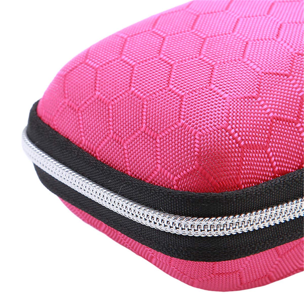 Solid Color Sunglasses Case with Zipper & Lanyard - Hard Protective Eyeglass Storage Box for Travel, Sports, and Everyday Use