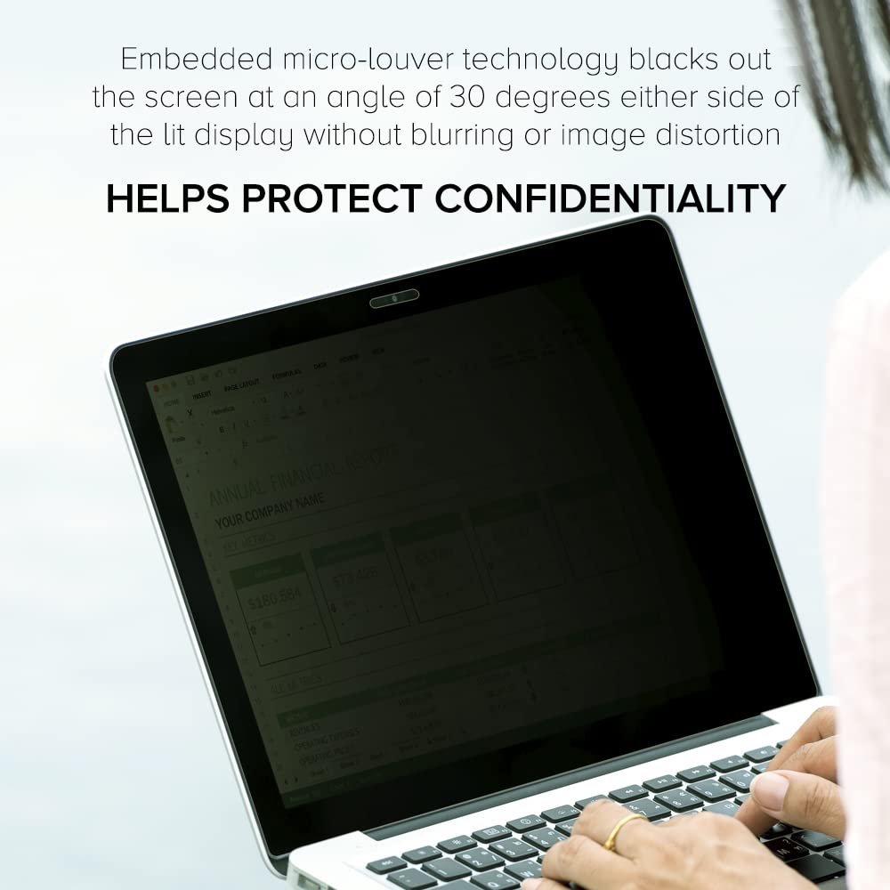 2-Way Anti-Spy Privacy Screen Protector for MSI GT76 Titan DT 9SF Laptop - Prevent Shoulder Surfing & Protect Sensitive Data in Offices, Cafes & Public Spaces