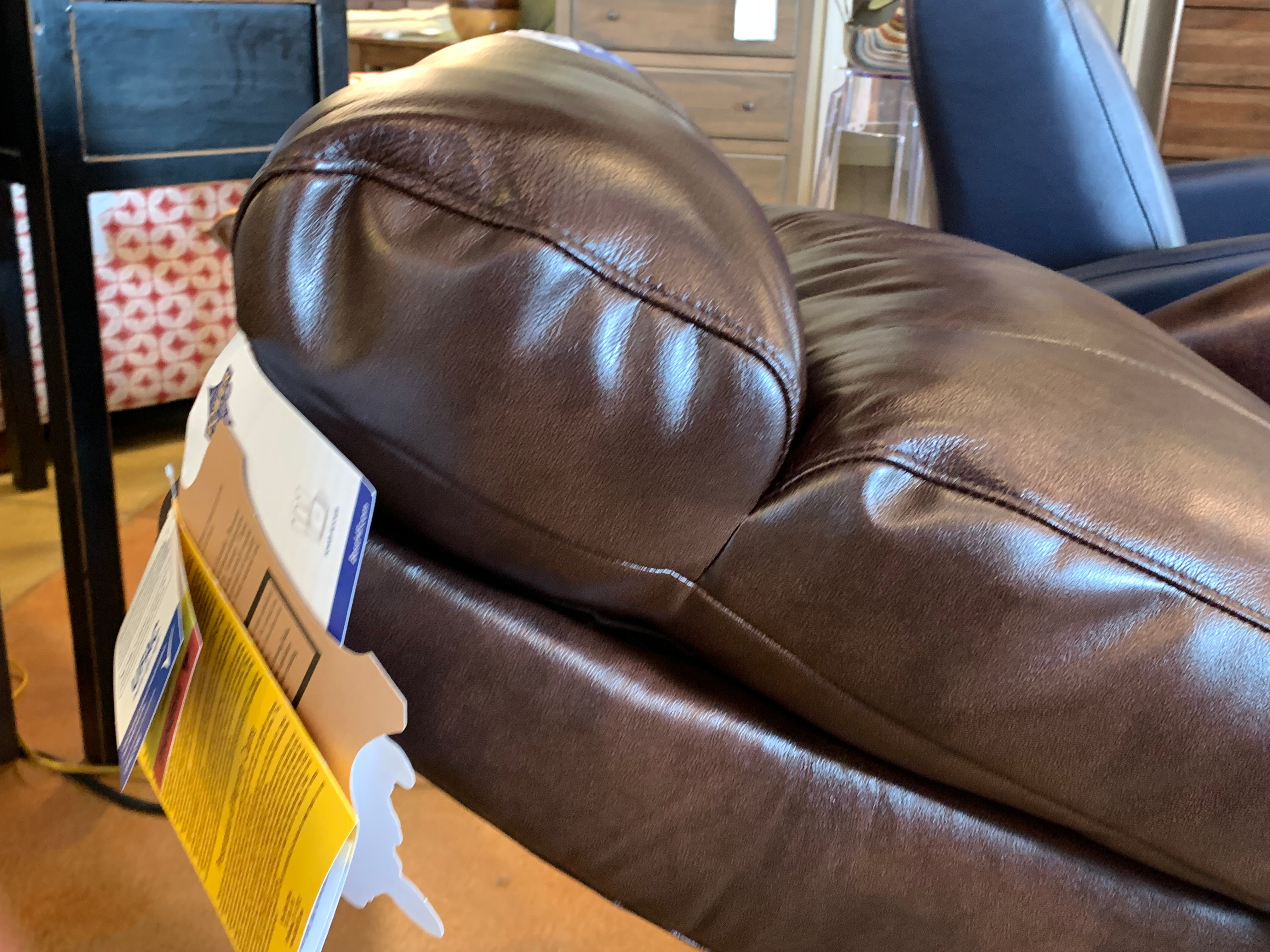 Compact Power Recliner Chair with Adjustable Headrest - Showroom Model - Perfect for Living Room, Home Theater & Office Relaxation