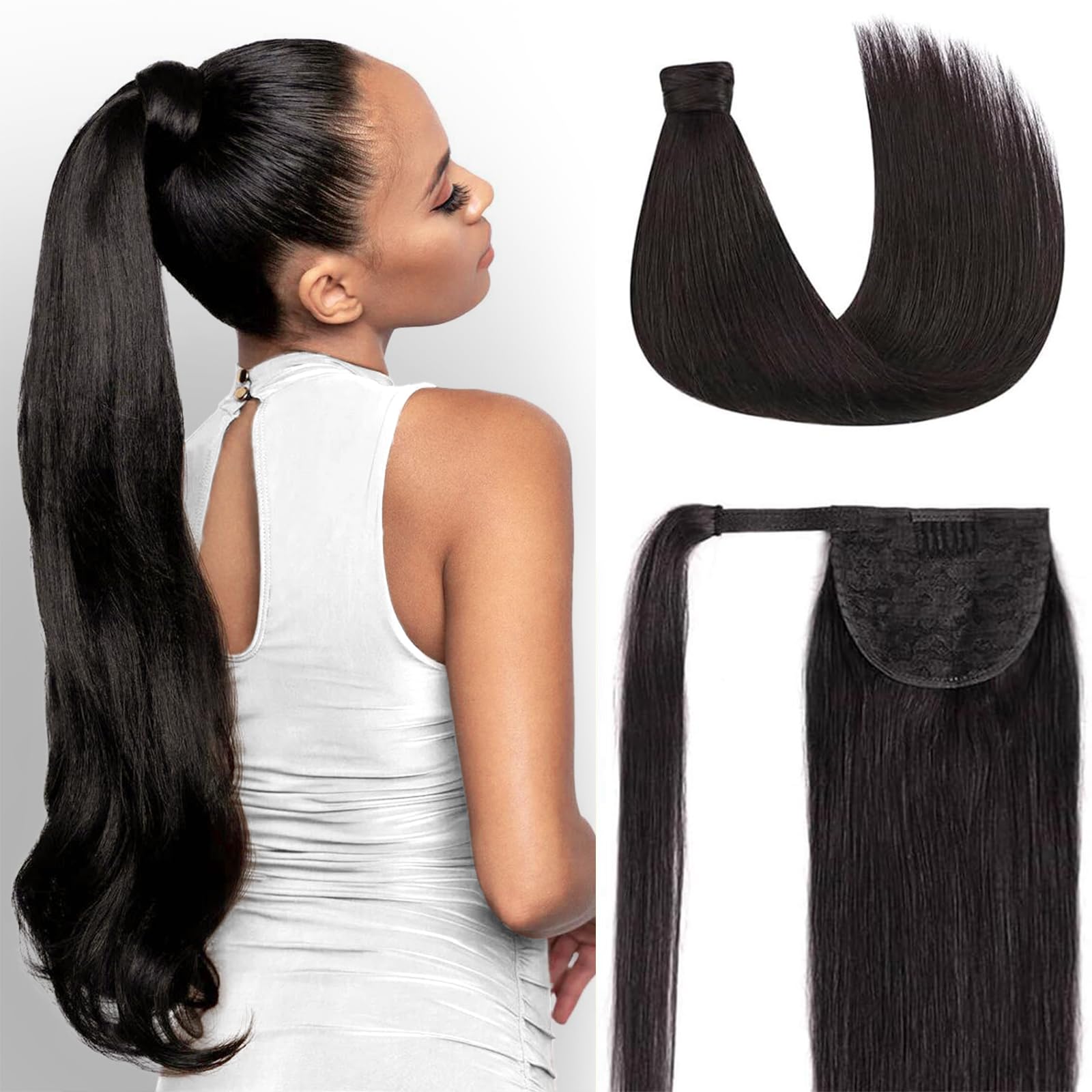 RECOOL Clip-in Ponytail Hair Extensions 16