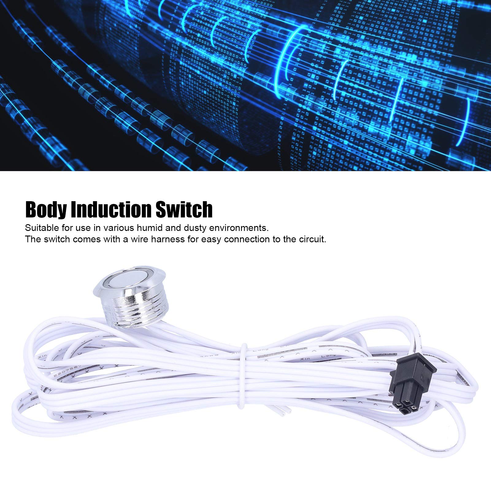 Touch Induction Switch - LED Sensor Light with Human Body Motion Detection for Home, Bedroom, Bathroom, Closet, Stairway & Hallway Lighting